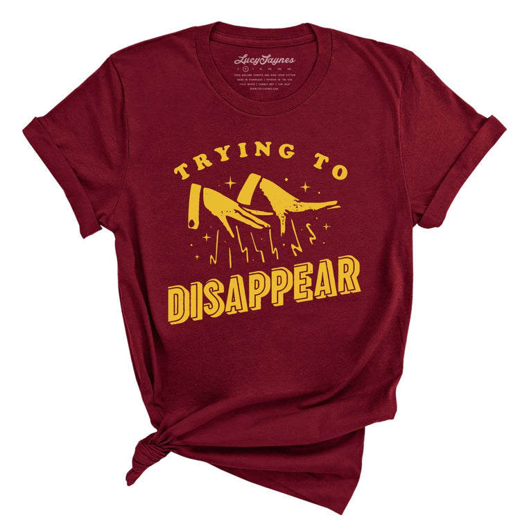 Trying to Disappear Graphic Tee - Cardinal