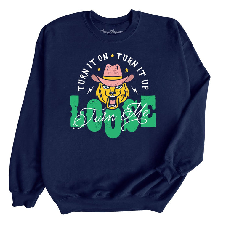 Turn Me Loose Graphic Sweatshirt - Navy
