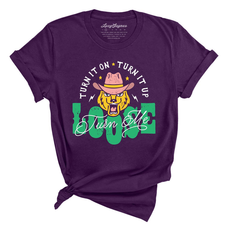 Turn Me Loose Graphic Tee - Team Purple