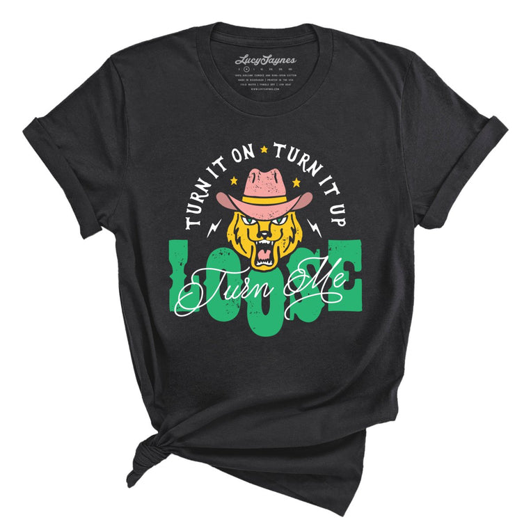 Turn Me Loose Graphic Tee - Dark Grey