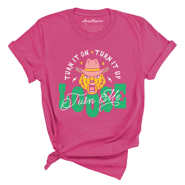 Turn Me Loose Graphic Tee - Berry