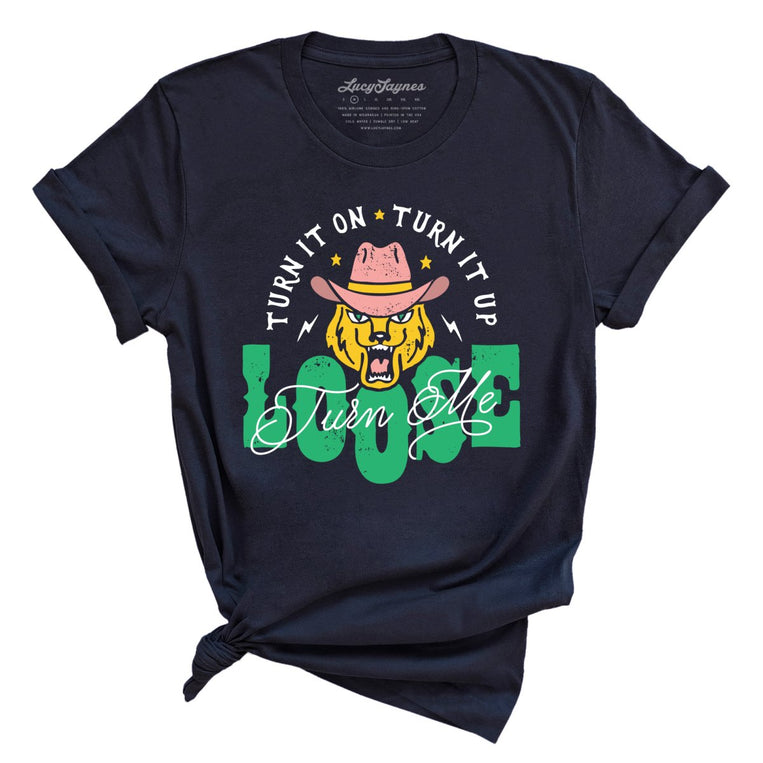 Turn Me Loose Graphic Tee - Navy