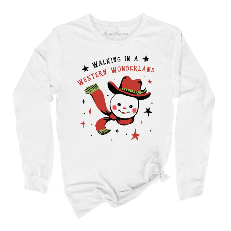 Walking in a Western Wonderland Graphic Long Sleeve Tee