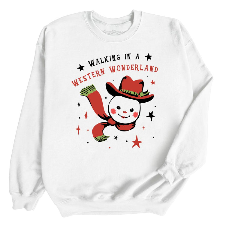 Walking in a Western Wonderland Graphic Sweatshirt