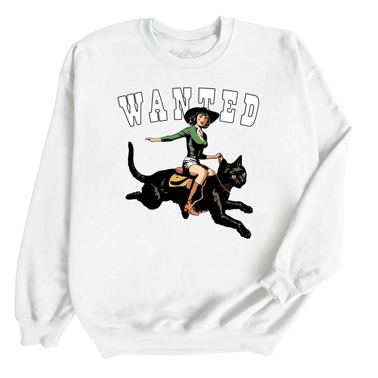 Wanted Graphic Sweatshirt - White