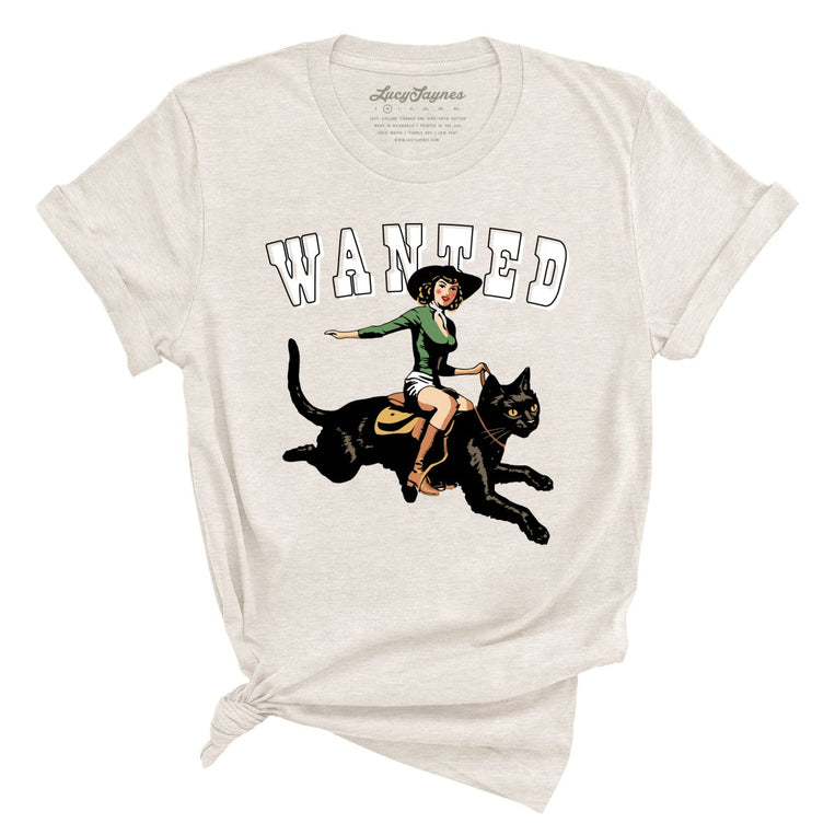 Wanted Graphic Tee - Heather Dust