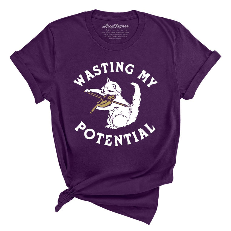 Wasting My Potential Graphic Tee - Team Purple