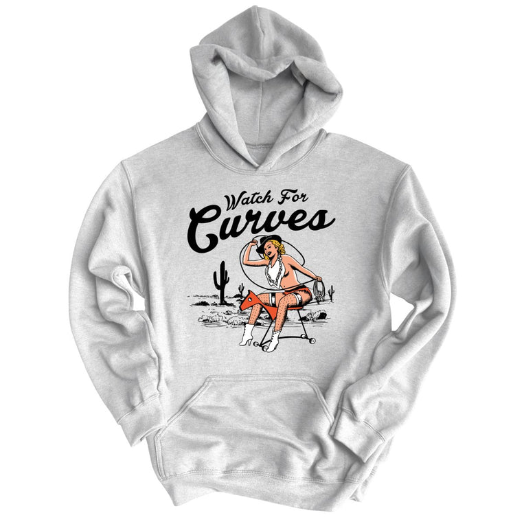 Watch For Curves Graphic Hoodie