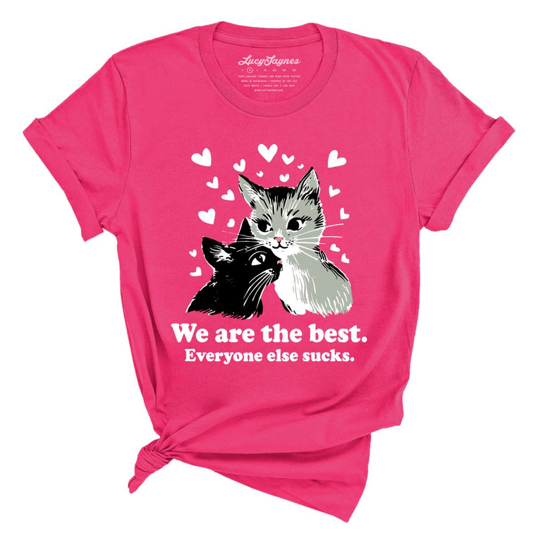 We Are The Best Graphic Tee - Fuchsia