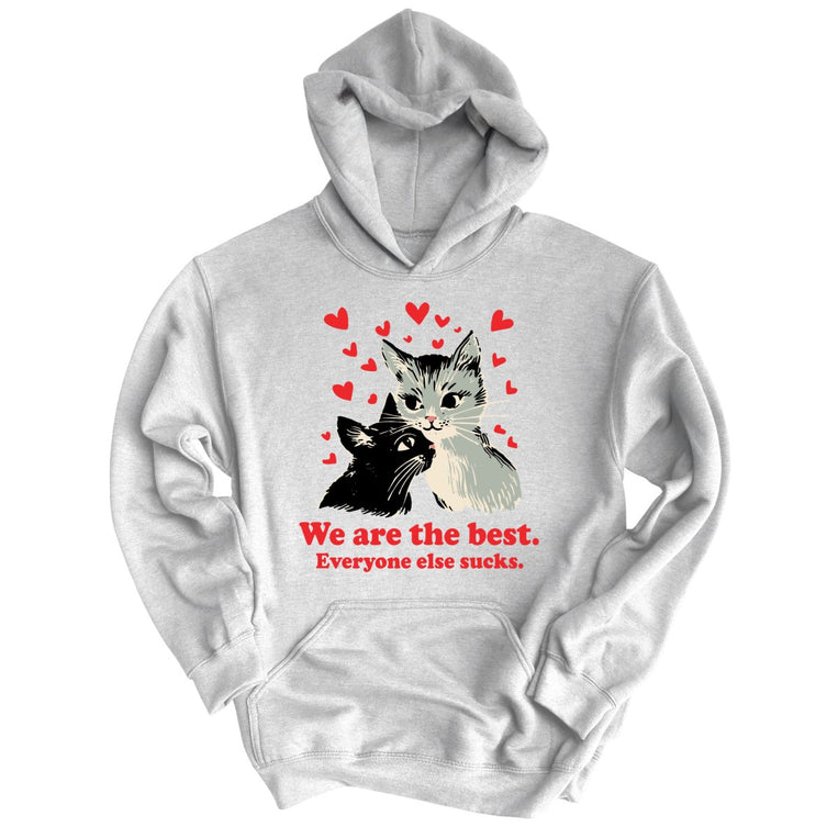 We Are The Best Graphic Hoodie - Grey Heather
