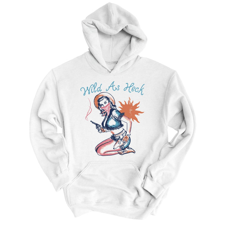 Wild as Heck Graphic Hoodie - White