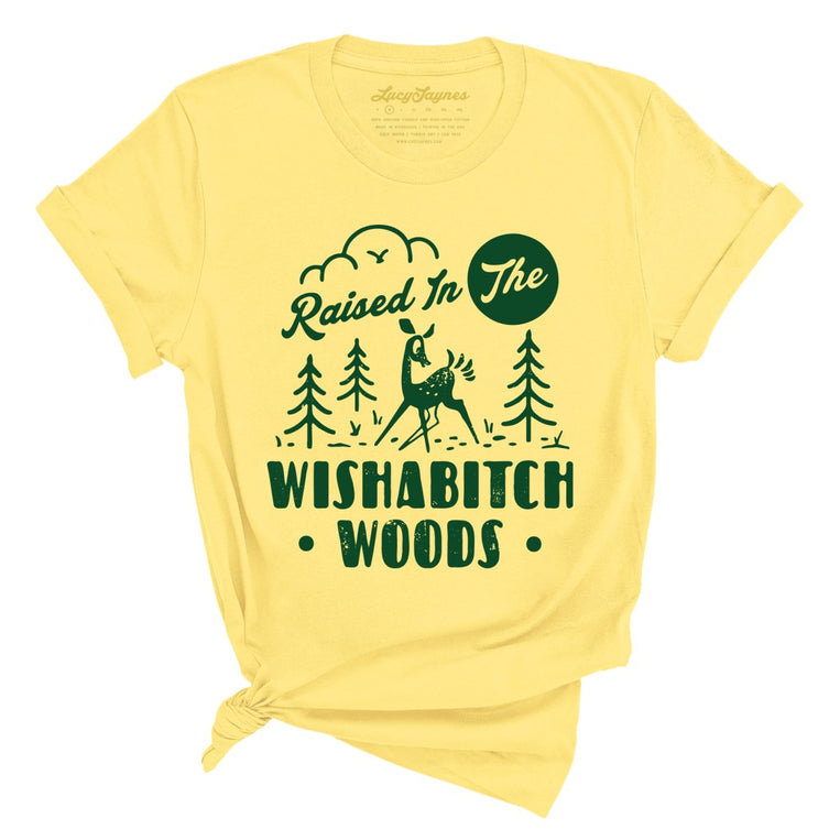 Wishabitch Woods Graphic Tee - Yellow