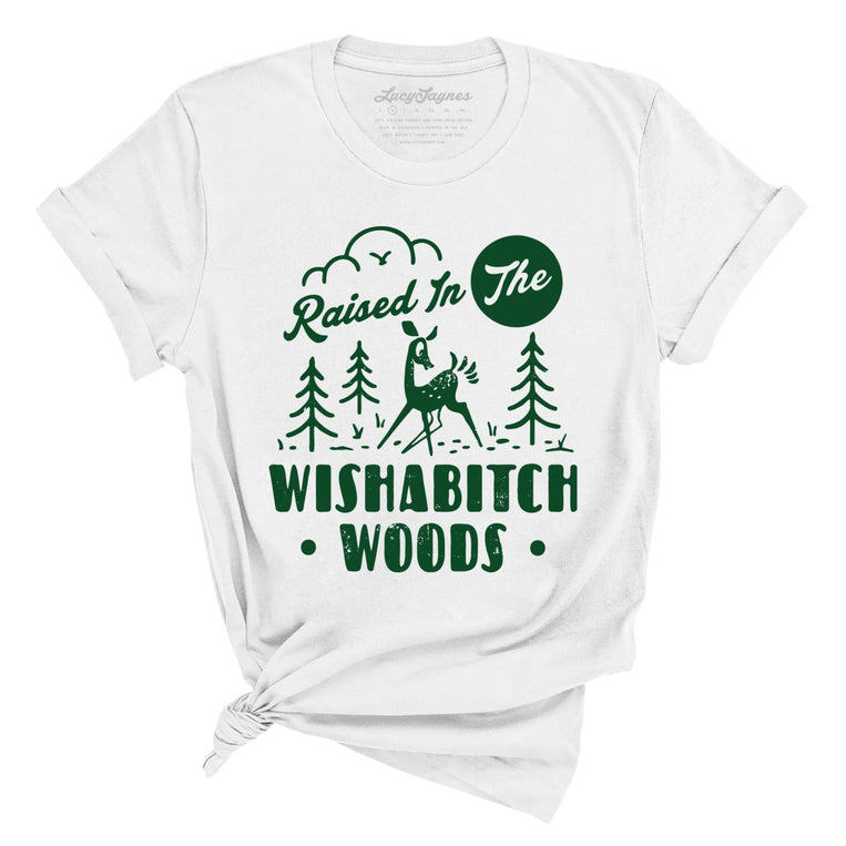 Wishabitch Woods Graphic Tee - White