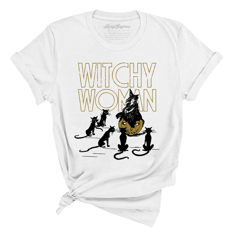 Witchy Woman Graphic Tee - White