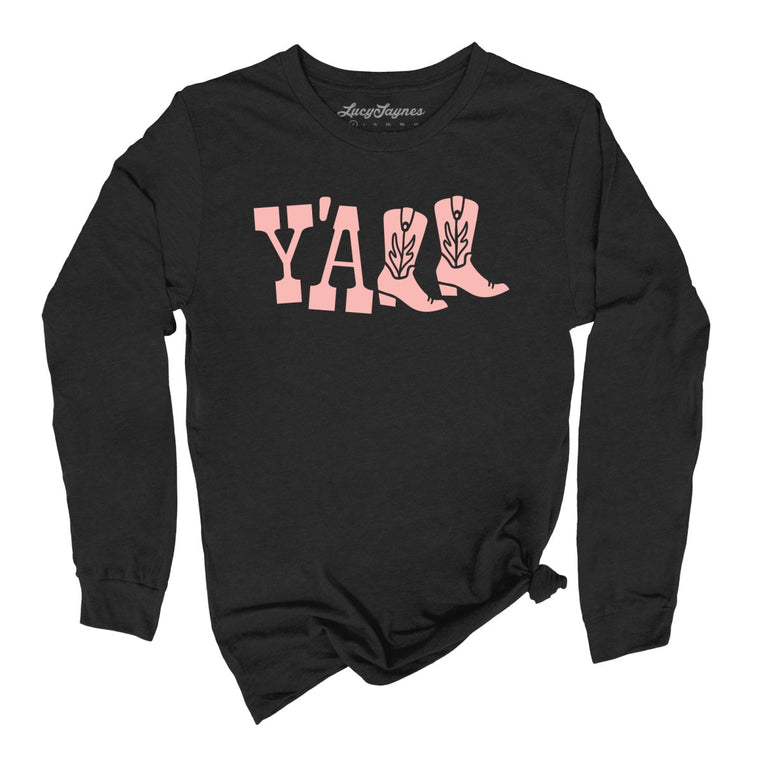 Y'all Boots Graphic Long Sleeve Tee