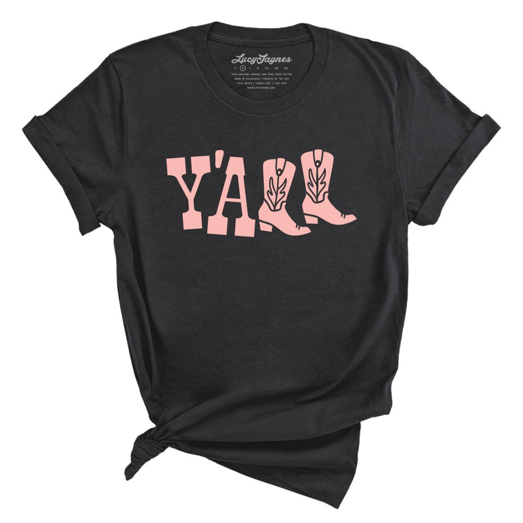 Y'all Boots Graphic Tee - Dark Grey