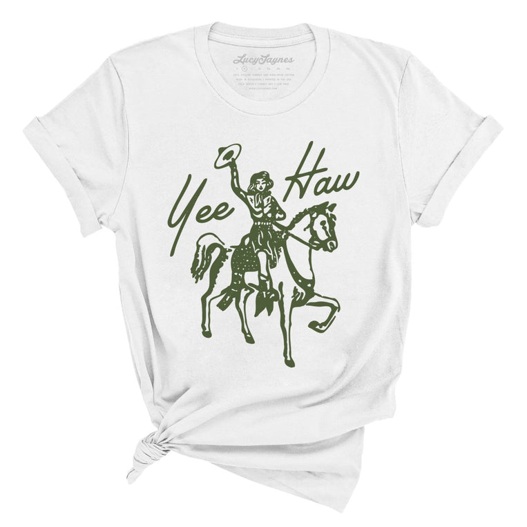 Yee Haw Graphic Tee - White