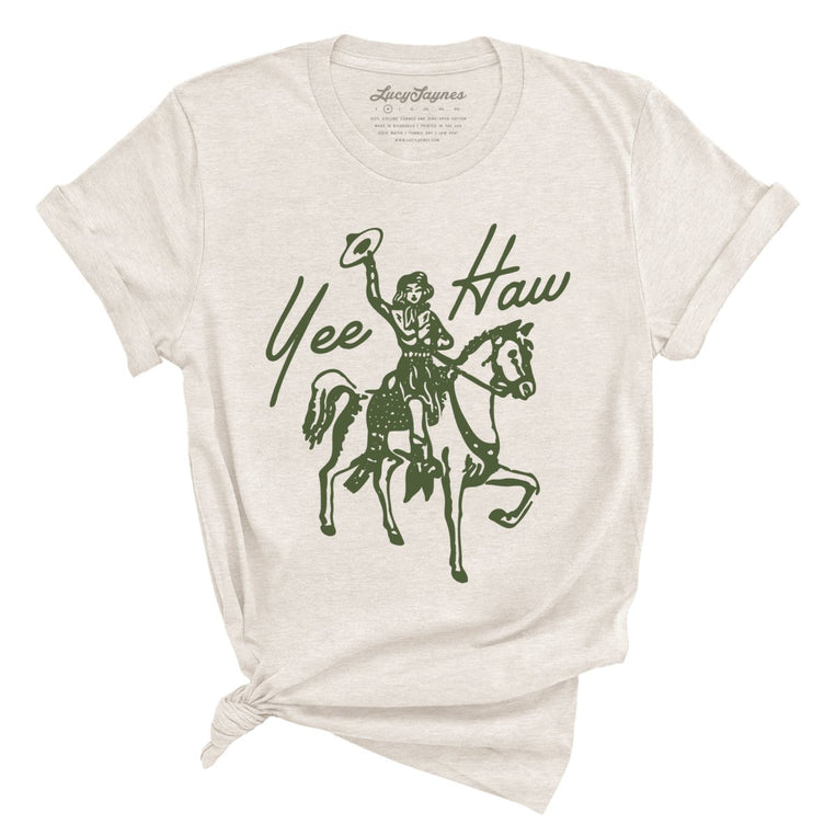 Yee Haw Graphic Tee - Heather Dust