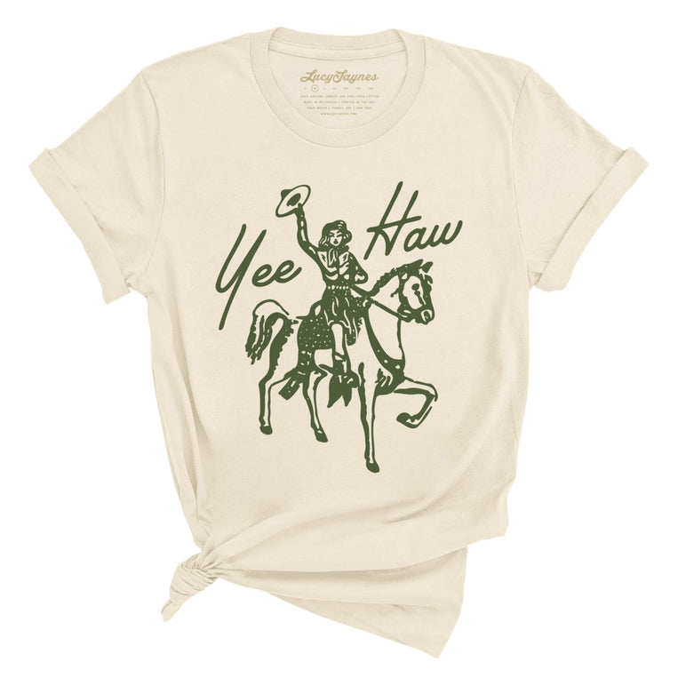 Yee Haw Graphic Tee - Soft Cream
