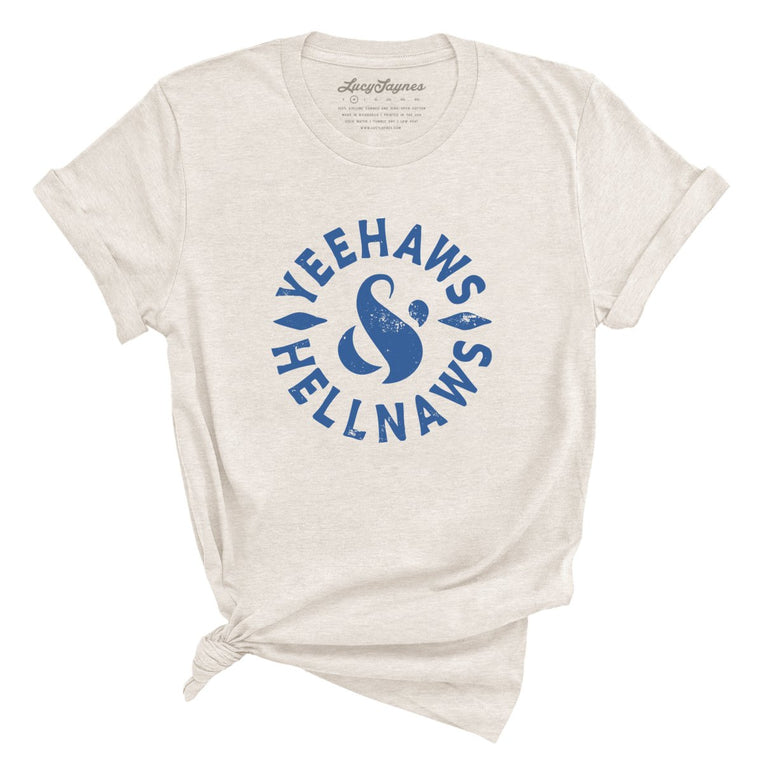Yeehaws and Hellnaws Graphic Tee - Heather Dust