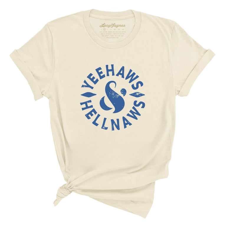 Yeehaws and Hellnaws Graphic Tee - Soft Cream